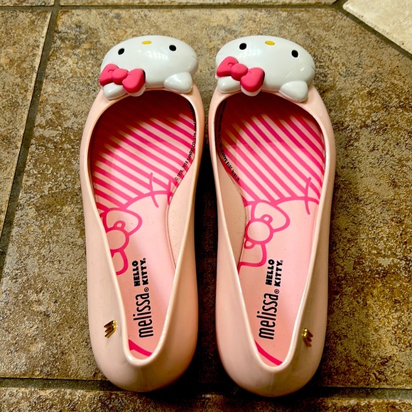 Melissa mini Melissa Hello Kitty flats W6 - Picture 3 of 9